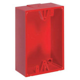 Safety Technology International Back Box,Polycarbonate,Red KIT-71100A-R