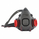 Honeywell North Half Mask Respirator,Black,M Mask Size HM501TM