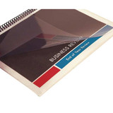 Sircle Binding Covers,Clear,11" H,PK100 CCS-05-SQ