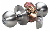 Master Lock Knob Lockset,Ball Style,Satin Nickel  BA0115KA