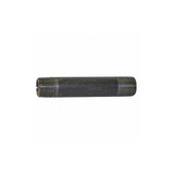 Sim Supply Black Pipe Nipple,Threaded,1/2x10 In  5P664