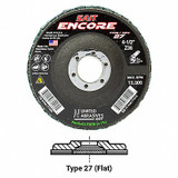 United Abrasives/Sait Flap Disc,4-1/2 in.,36 Grit,Zirconium 71205