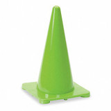 Sim Supply Traffic Cone,18 In.Green  1YBW8