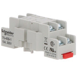 Schneider Electric Relay Socket, Square, 8 Pins, 10 A 70-459-1