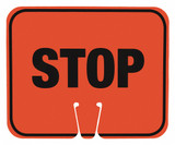 Sim Supply Traffic Cone Sign,12-1/2" L,ABS Plastic  03-550-ST