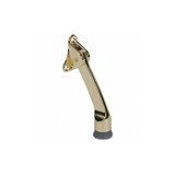 Sim Supply Lever Door Holder,Bright Brass,Brass,4In  4JG77