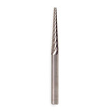 Widia Carbide Bur,Pointed Tree,1/4",Single Cut M40420