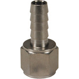 Dixon Barbed Hose Fitting,Hose ID 3/8",NPTF 1040604SS