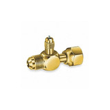 Jb Industries 1/4" Access Valve Tee w/ Flare Nut,Brass A31853