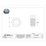 Manufacturer Varies Std,Stl,Znc,M8-1.00,13x6.5mm,CL8,100PK HNF4800800-100P1