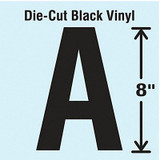 Stranco Die Cut Letter Label,A DBV-SINGLE-8-A