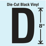 Stranco Die Cut Letter Label,D DBV-SINGLE-8-D