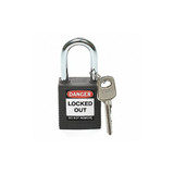 Brady Lockout Padlock,KD,Black,1-3/4"H 99580