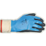 Showa Coated Gloves,Black-Blue,S,PR 377S-06