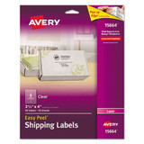 Avery® LABEL,EP,SHP,6UP,LSR,CLR 15664