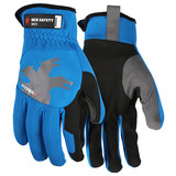 MCR Safety® HyperFit Mechanics Gloves, Medium, Blue, 1/Pair