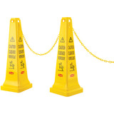 Trust® Barrier Chain, 7/8" x 20', Fluorescent Yellow, 1/Each