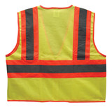 TruForce™ Two-Tone Mesh Safety Vest, 2X-Large, Lime, 1/Each