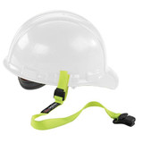 Ergodyne® Squids® 3155 Hard Hat Elastic Lanyard, Clamp, Hi-Vis Lime, 1/Each