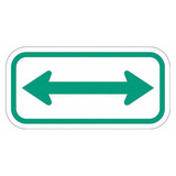 Lyle Arrow Supplemental Parking Sign,6" x 12" T1-1108-EG_12x6