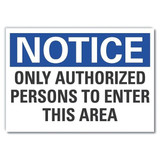 Lyle Notice Sign,7 inx10 in,Non-PVC Polymer LCU5-0206-ED_10x7