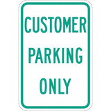 Lyle Customer Parking Sign,18" x 12" T1-1194-EG_12x18