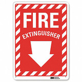 Lyle Fire Extinguisher Sign,10inx7in,Plastic U1-1010-NP_7X10