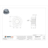 Manufacturer Varies Flng LkNt,Znc,Stl,3/8"-16,GrdA,100PK U11610.037.0001