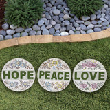 Alpine 10 In. Cement Inspirational Stepping Stone