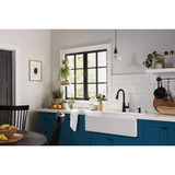 Moen Edwyn 1-Handle Pull-Down Kitchen Faucet with Soap Dispenser, Matte Black 87028BL 470382