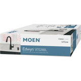 Moen Edwyn 1-Handle Pull-Down Kitchen Faucet with Soap Dispenser, Matte Black 87028BL 470382