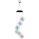 Alpine 28 In. Solar Color Changing Flower Mobile QLP840SLR-CC