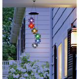 Alpine 28 In. Solar Color Changing Flower Mobile