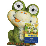 Alpine 7 In. Solar Green Frog Statue with LED Eyes QWR1012AHH Pack of 4 867579