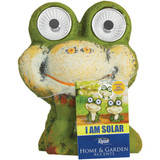 Alpine 7 In. Solar Green Frog Statue with LED Eyes QWR1012AHH Pack of 4 867579