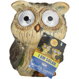 Alpine 6 In. Solar Brown Owl with LED Eyes QWR1062ABB Pack of 8 871167
