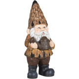 Alpine 16 In. H. MGO Gnome Holding Watering Can Statue YEN576HH Pack of 4