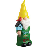 Alpine 24 In. H. MGO Gnome Statue with Gnome Place Like Home Verse ZTY120