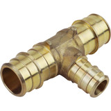 Apollo Retail 3/4 In. x 3/4 In. x 1/2 In. Barb Brass Reducing PEX-A Tee