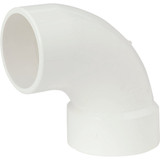 Charlotte Pipe 3 In. Schedule 40 90 Deg. DWV PVC Street Elbow (1/4 Bend)