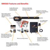 Mighty Mule MM571W 18 Ft. 850 Lb. Heavy-Duty Single Gate Opener Kit MM571W 747883