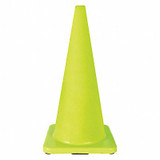 Sim Supply Traffic Cone,28 In.Fluorescent Lime  6FHA4