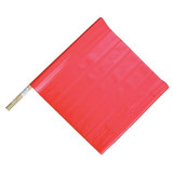 Sim Supply Handheld Warning Flag,Red,18"Wx24"H  6FGK7