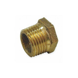 Manufacturer Varies Hex Bushing, Red Brass, 3/4 x 1/2 in 1VFY3