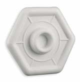 Sim Supply Protector Plate,White, Dia. 3-4/5 In.  1XNK3