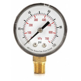 Sim Supply Pressure Gauge,Test,2 In  4FLU1