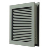 National Guard Door Louver,Steel L-700-RX-18x18