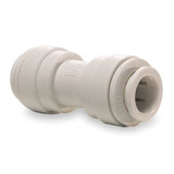 John Guest Adapter Union,Tube OD 1/4 In.,PK10 PP0408W-PK10