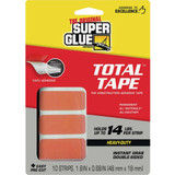 Super Glue Total Tape Pre-Cut Strip (10-Count) 11710507