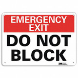 Lyle Emergency Sign,10 in x 14 in,Aluminum U7-1079-RA_14X10